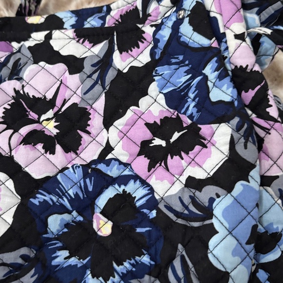 Vera Bradley Glenna satchel purple floral handbag - Picture 9 of 9